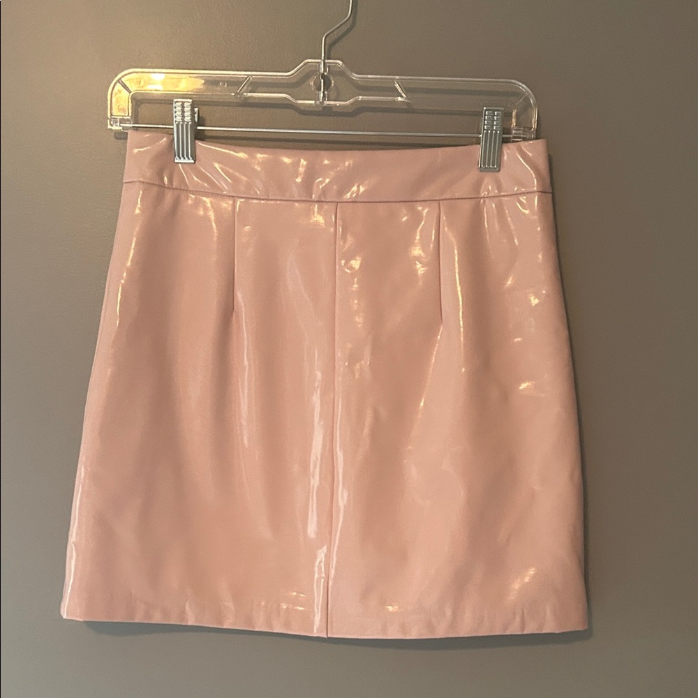 Forever 21 Glossy Pink pleather  Mini Skirt